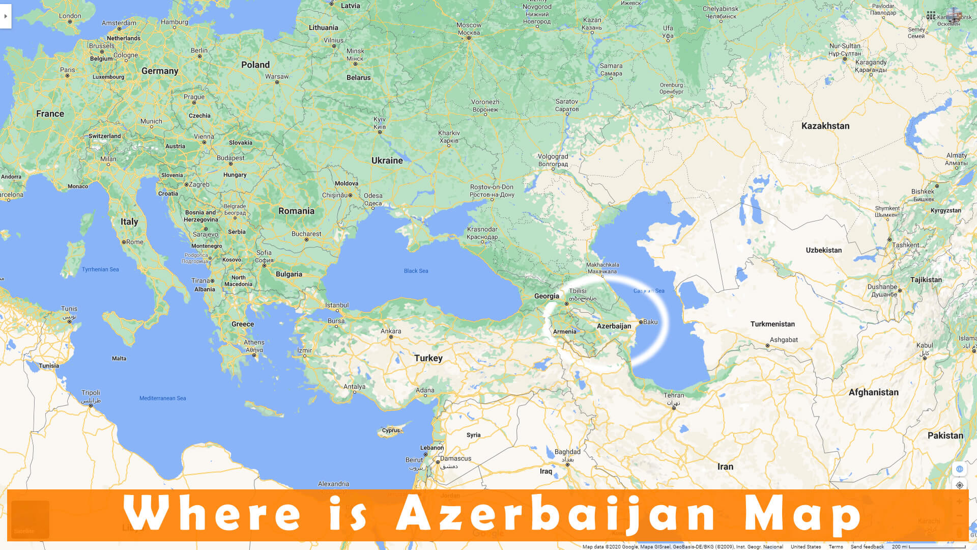 Where is Azerbaijan Map